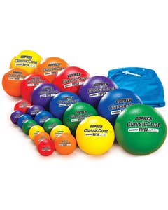 Rainbow Coated-Foam Ball Pack One