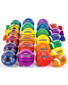 Rainbow Performer Plus Rubber Ball Packs