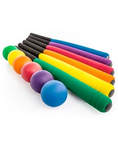 Rainbow UltraGrip Foam Baseball Bats