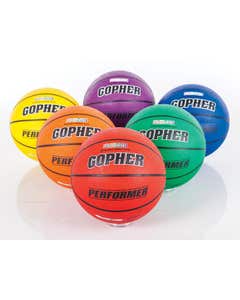 Gopher Performer Rainbow Rubber Basketballs