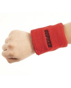 Knit bands stretch to easily slip on students' wrists